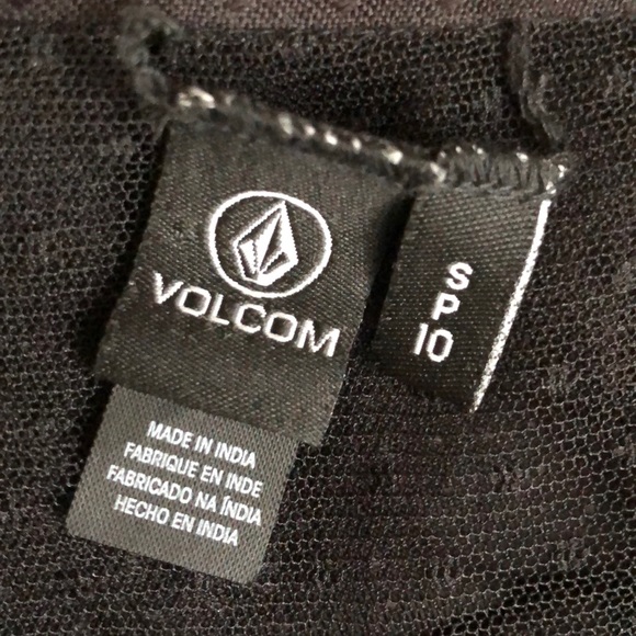 VOLCOM Mesh Polka Dot Ruffle See Y’ Around Dress - Picture 6 of 6